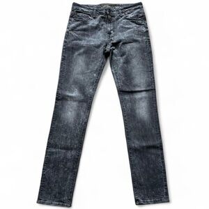 AEO American Eagle EXTREME FLEX Slim (32x34) Stylish Dark Wash Grey Biker Jeans